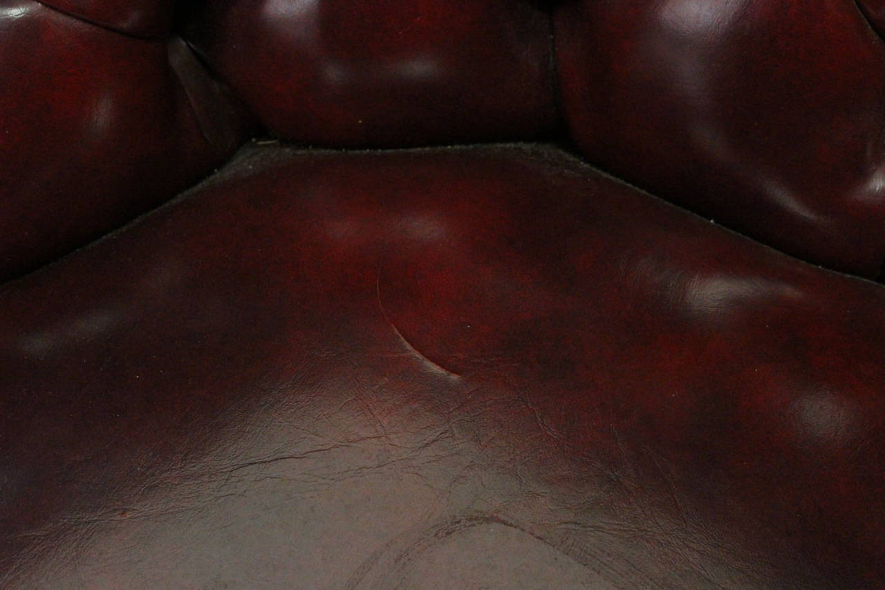 Pair of Oxblood Tufted Chairs 4