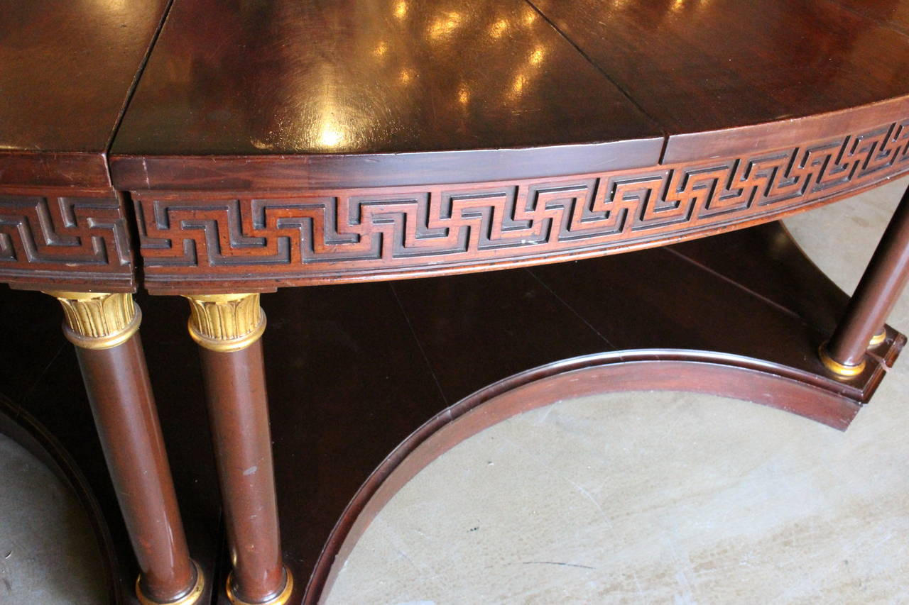 Exceptionally Monumental Mahogany Grand Hall Table 1