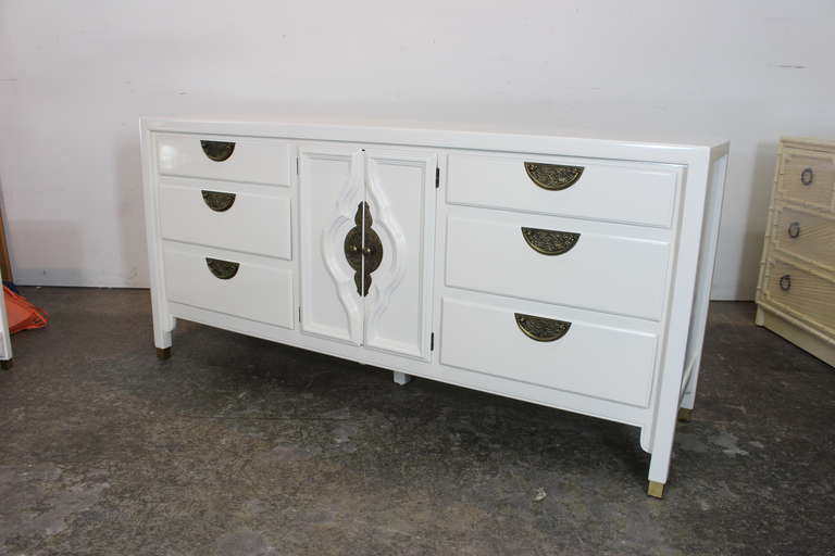 American White Lacquer Dresser by Century