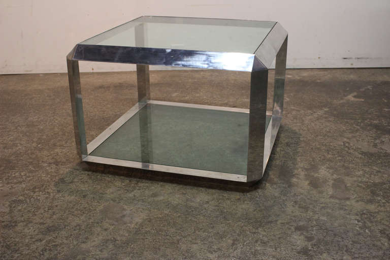 20th Century Chrome Coffee Table by Giovanni Offredi