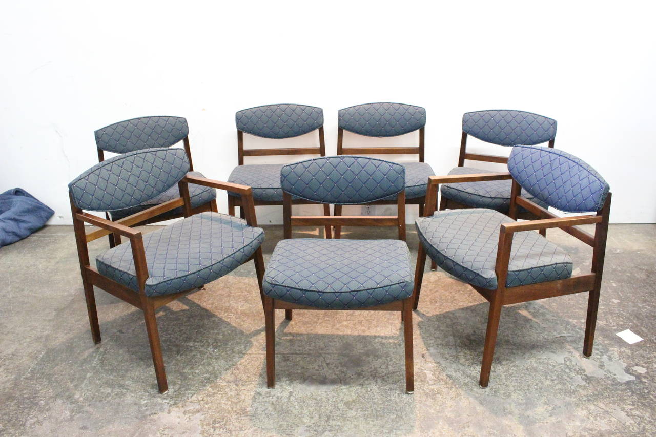 Set of Seven Herman Miller Chairs designed by George Nelson In Good Condition In Dallas, TX