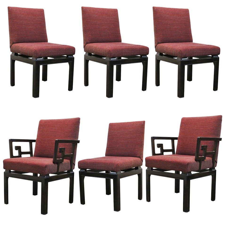 Set of Six Michael Taylor for Baker Dining Chairs