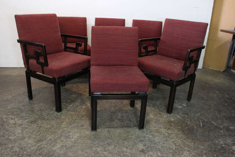 20th Century Set of Six Michael Taylor for Baker Dining Chairs