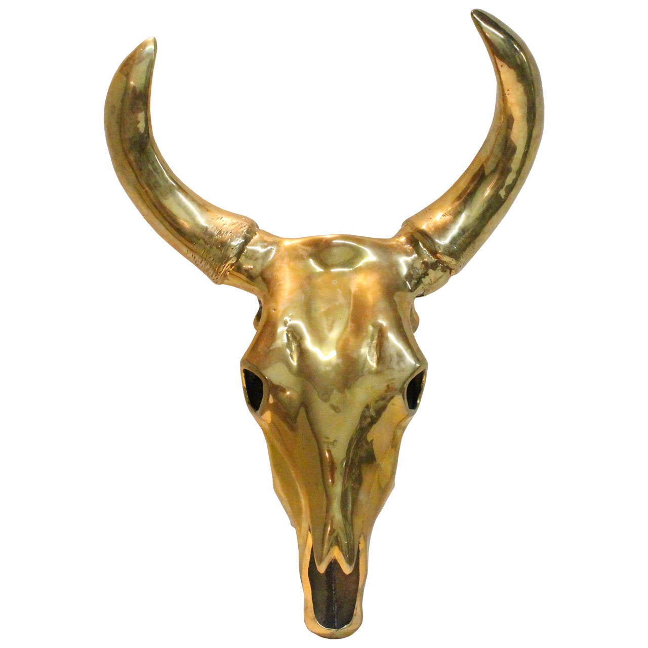 Brass Cow Skull at 1stDibs brass steer skull