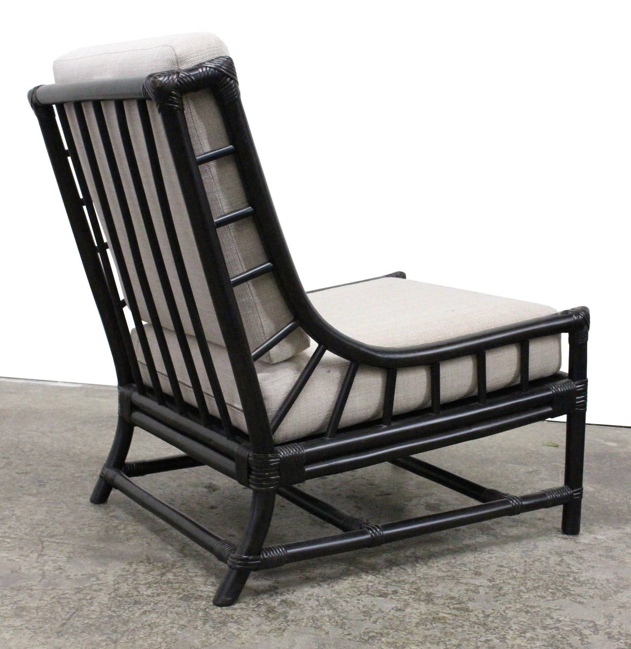 20th Century Lounge Chair and Ottoman by Tommi Parzinger for Willow & Reed
