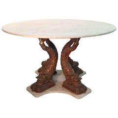 1930s Chinese Dolphin Entry Table