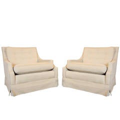 Pair of Regency Lounge Chairs