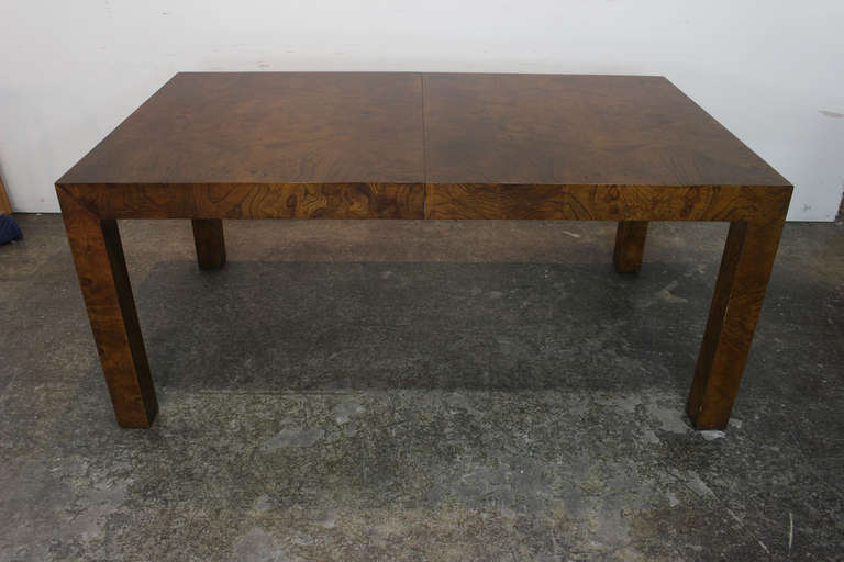 Parsons style dining table with one 22