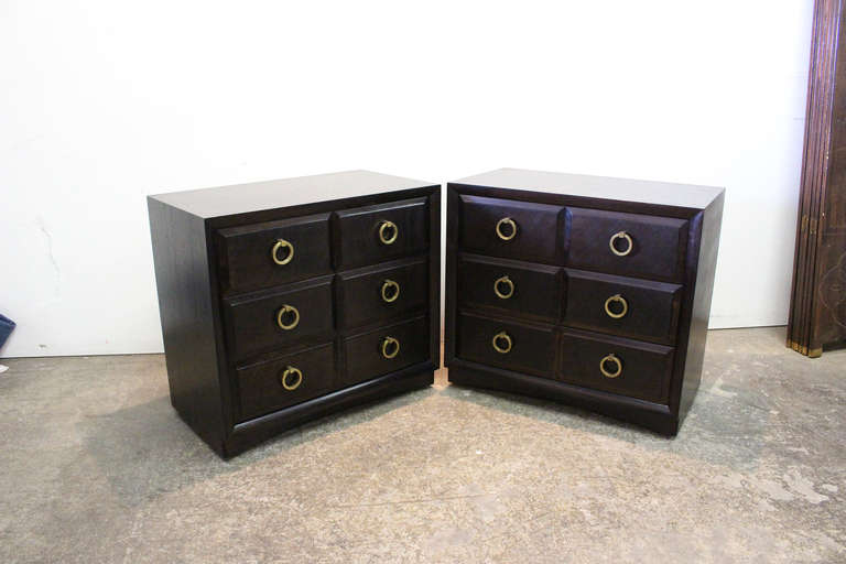 Pair Bachelors Chest/Nightstands by Robsjohn Gibbings In Good Condition In Dallas, TX