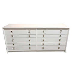 White Lacquer Dresser by Paul Frankl