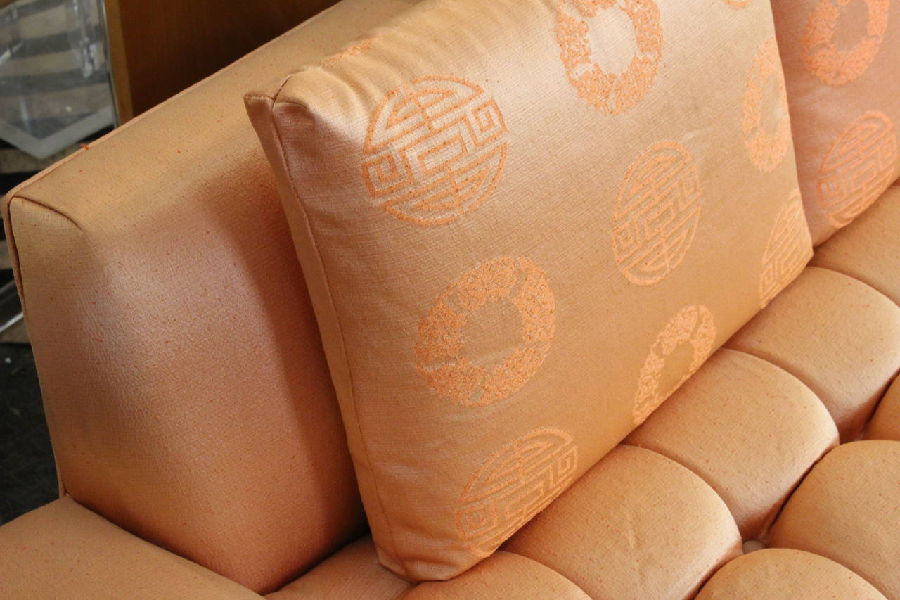 Upholstery 50s Hollywood Regency Tufted Sofa