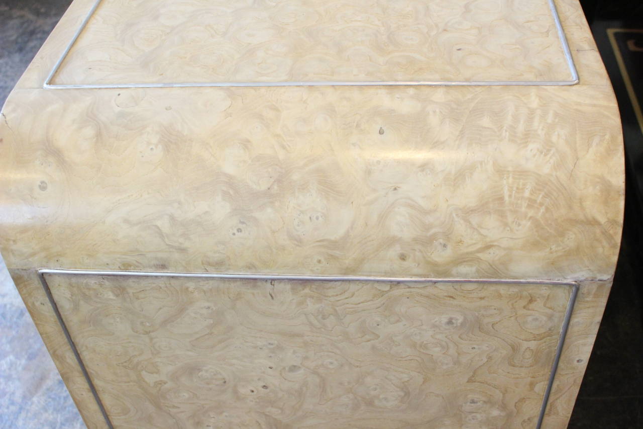 Bleached Burl Wood Credenza by Mastercraft 1