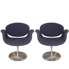 Vintage Pair of Little Tulip Chairs by Pierre Paulin for Artifort