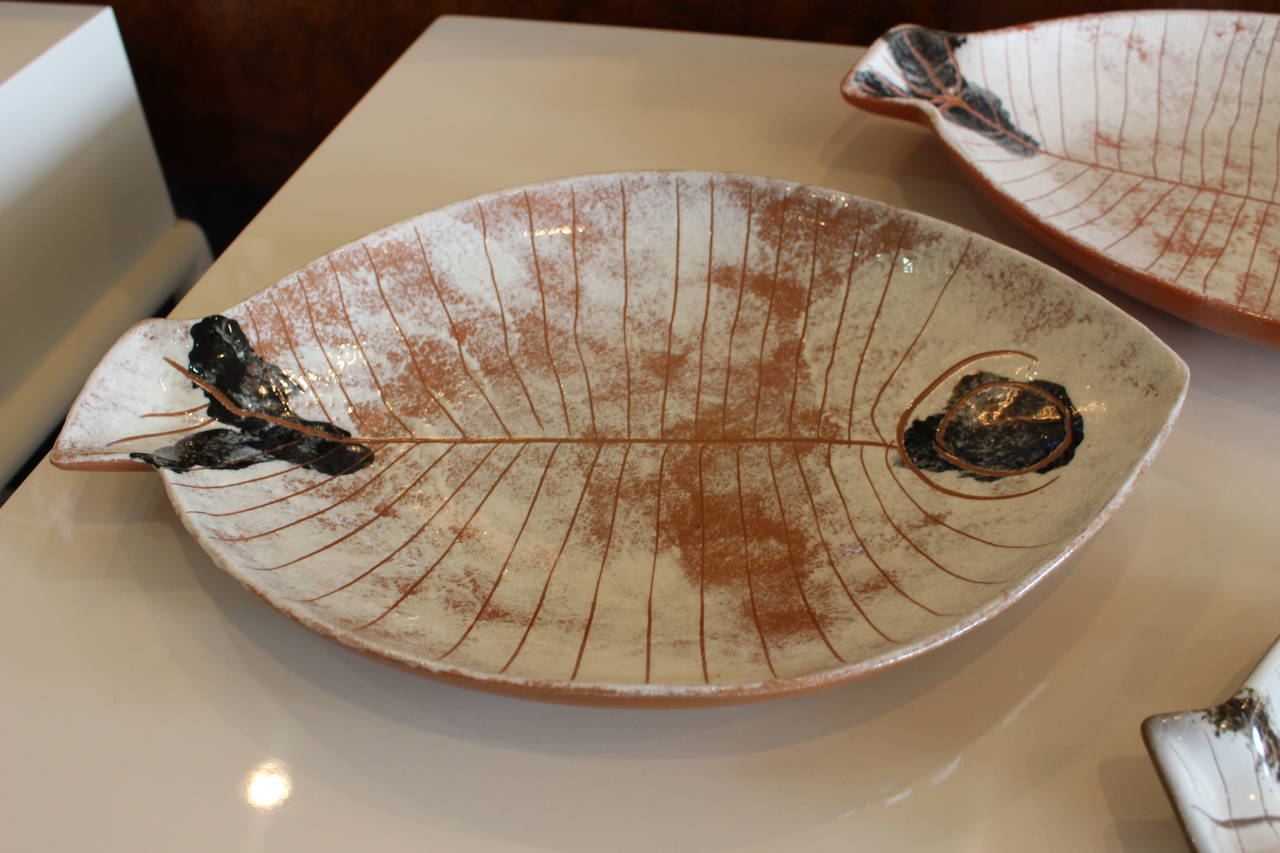 Set of Three Lagardo Tackett Fish Platters In Good Condition In Dallas, TX