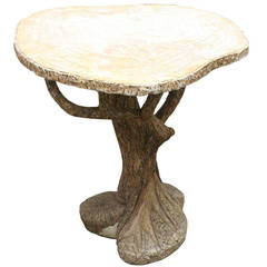 Faux Bois D'Arc Concrete Table