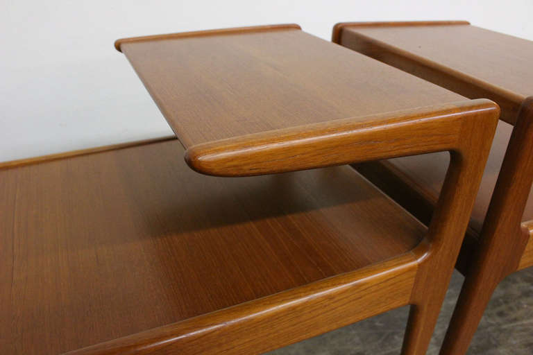 Pair Danish Teak Side Tables by Kurt Ostervig In Excellent Condition In Dallas, TX