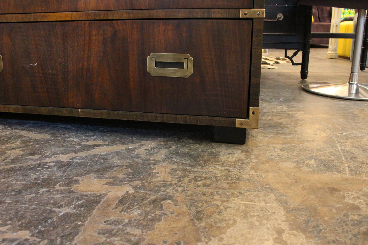 Mid-Century Modern 1970s Campaign Dresser by Lane