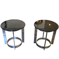 Pair of 1970s French Disco Side Tables 9