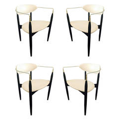 Set of four "Viscount" Chairs by Dan Johnson for Selig