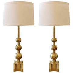 Pair of Brass Stiffel Table Lamps