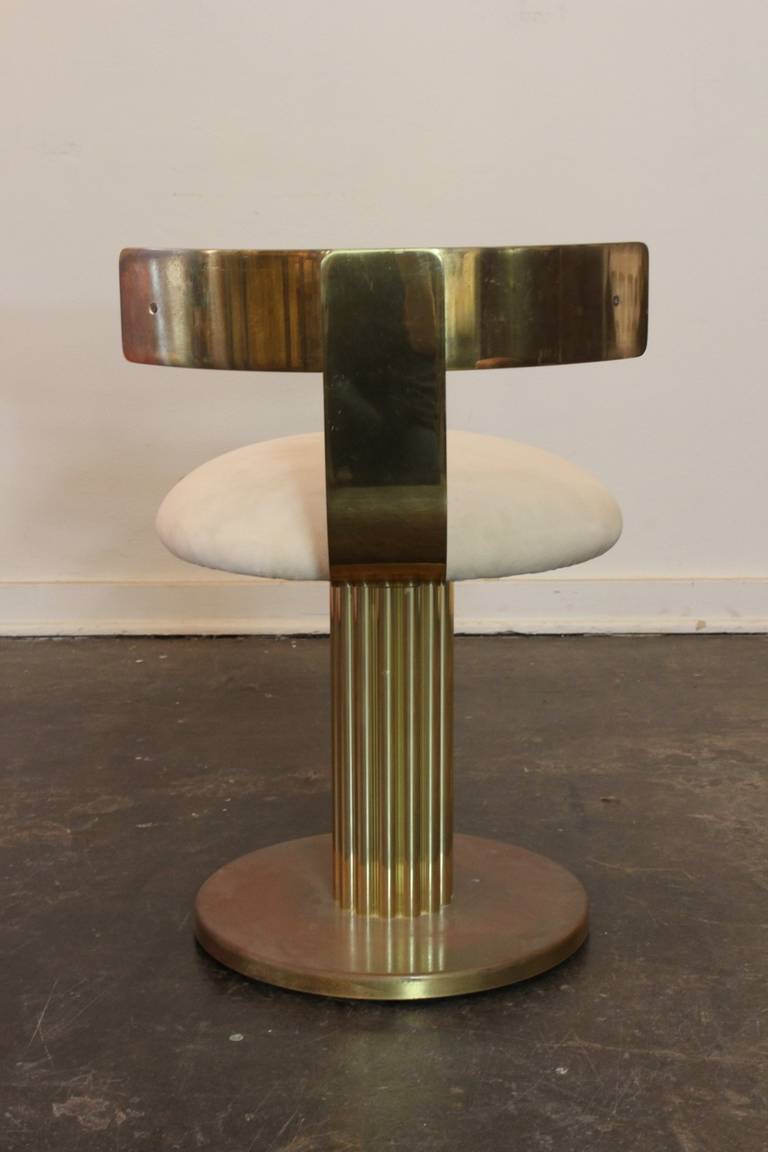Heavy Brass Vanity Chair by Designs for Leisure at 1stdibs