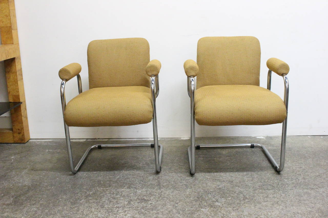 Mid-Century Modern Pair of Modern Occasional Chairs by Mariani for Pace
