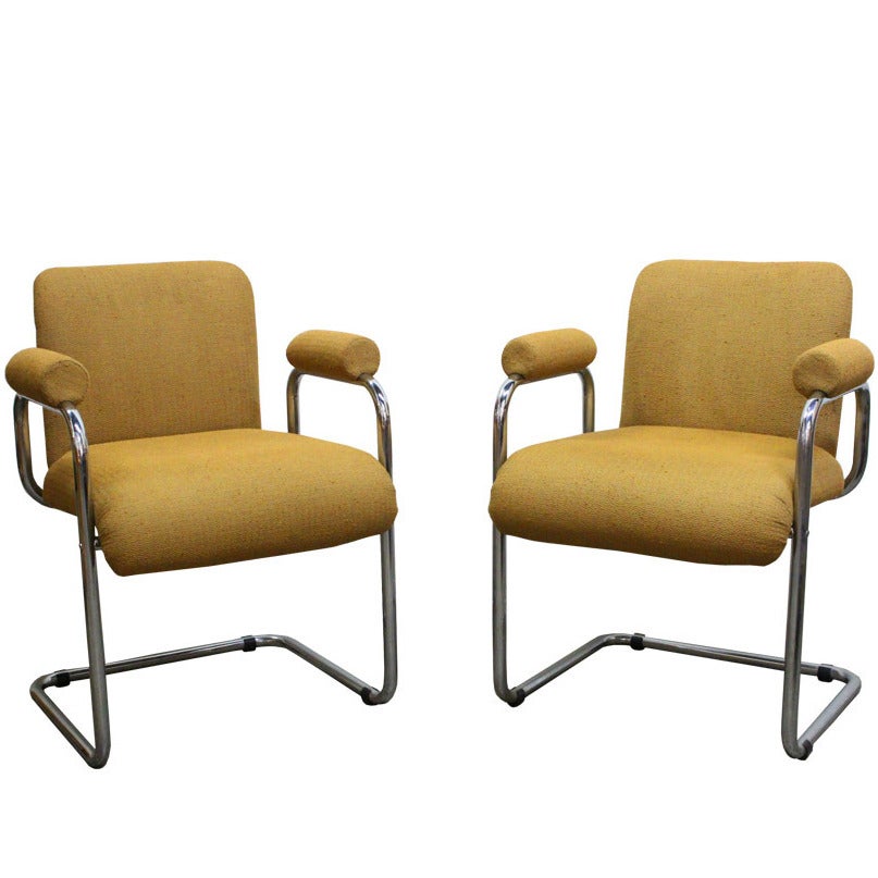 Pair of Modern Occasional Chairs by Mariani for Pace