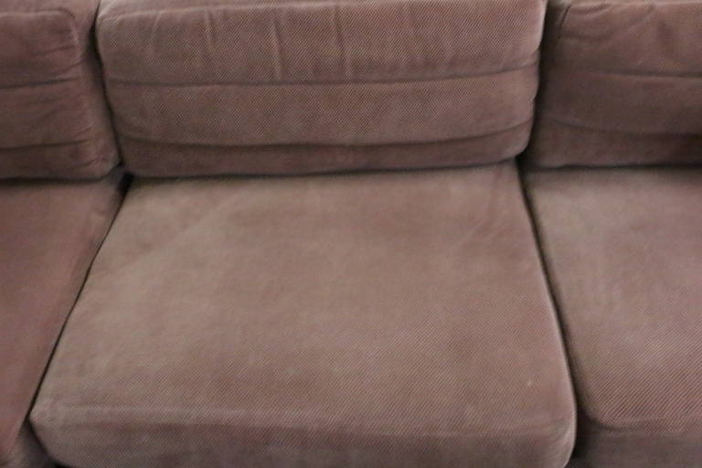 L-Shaped Sectional Sofa in the Style of Milo Baughman 3