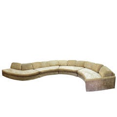 1960s Seductive Serpentine Sectional By Adrian Pearsall