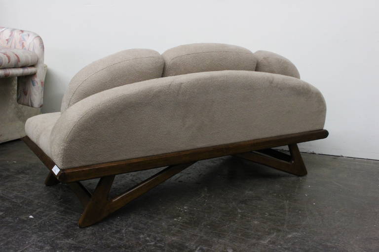 Mid-20th Century Gondola Loveseat in the Style of Adrian Pearsall