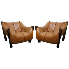 Pair of Brazilian Lounge Chairs by Percival Lafer