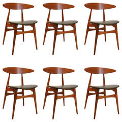 Set of Six Hans Wegner Chairs