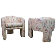 Pair of Lounge Chairs by Vladimir Kagan