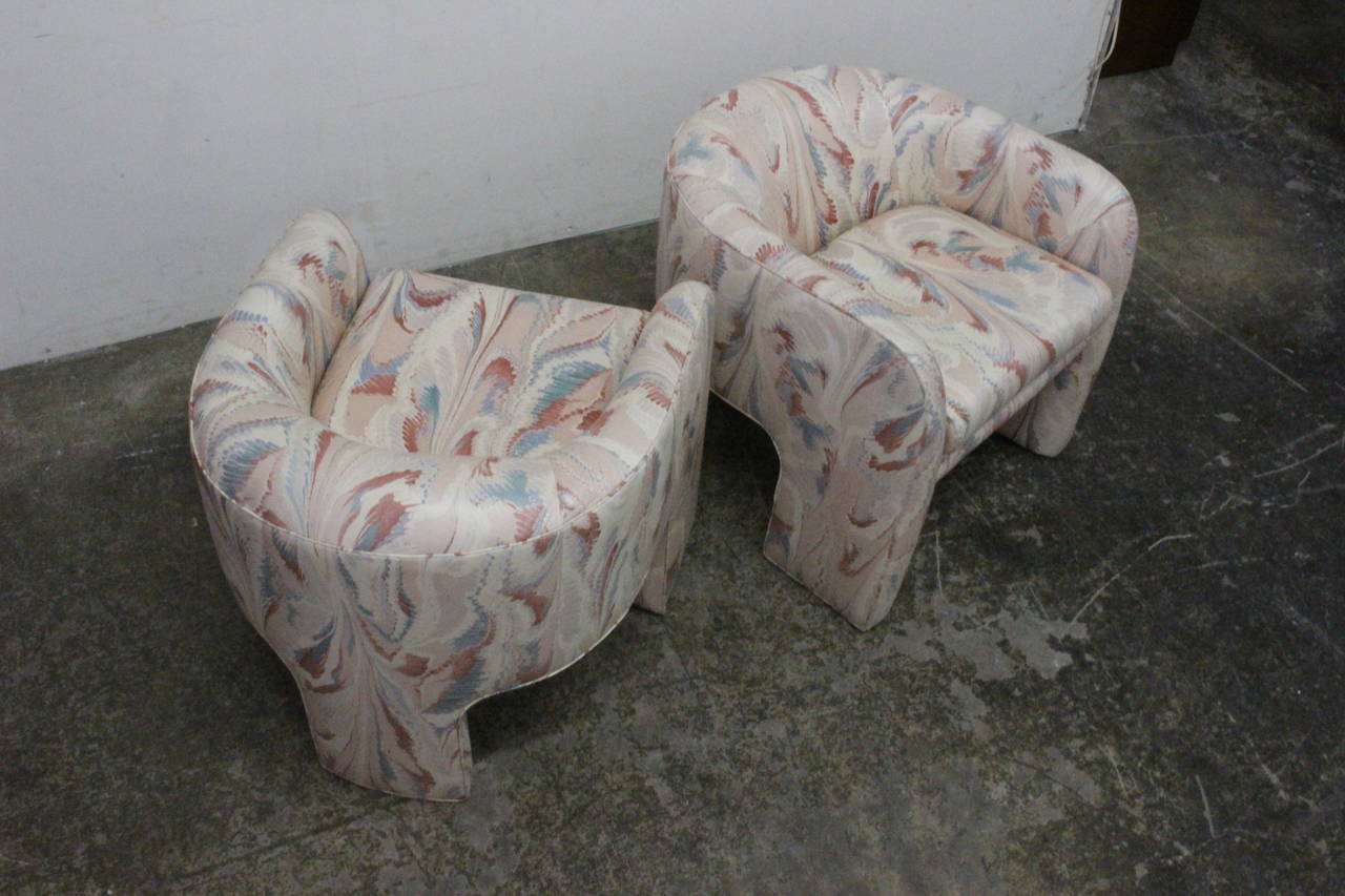 Pair of Lounge Chairs by Vladimir Kagan 1