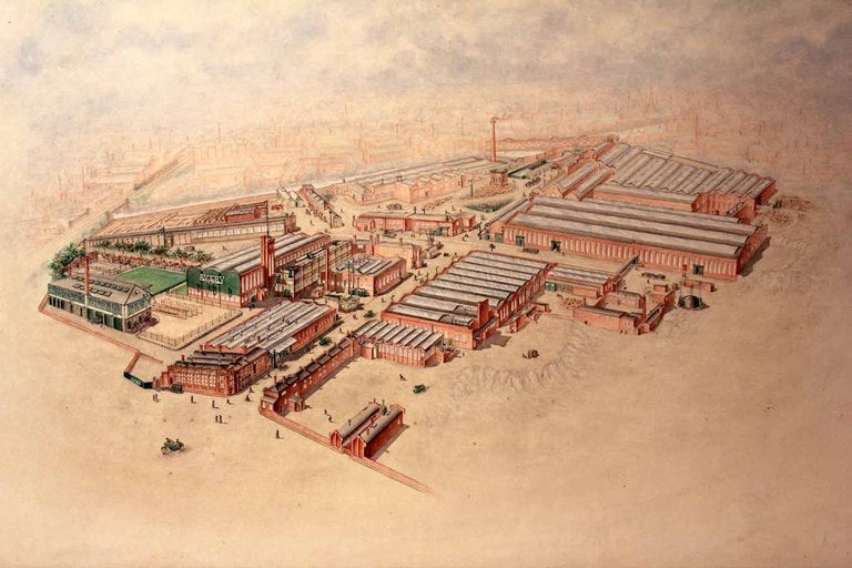 Large Painting of the Avery Factory