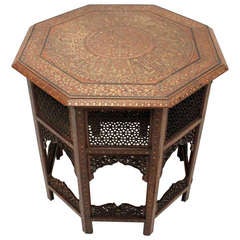 Antique 19th Century Anglo Indian Octagonal Table