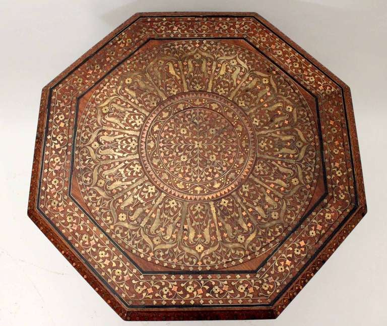 19th Century Anglo Indian Octagonal Table In Good Condition For Sale In Gloucestershire, GB