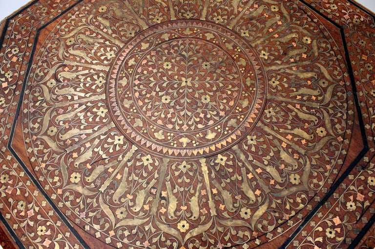 19th Century Anglo Indian Octagonal Table For Sale 3