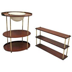 19th Century Campaign Washstand & Shelves