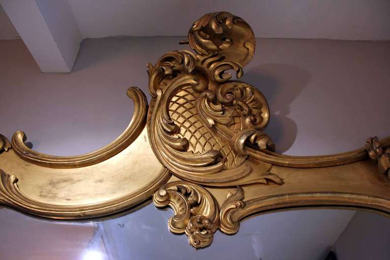 Monumental 19th Century Overmantel Mirror In Excellent Condition For Sale In Gloucestershire, GB