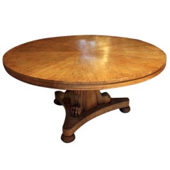 Antique Scottish Oak Centre Table
