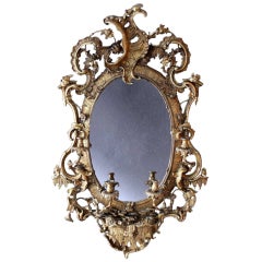19th Century Chinese Chippendale Revival Mirror