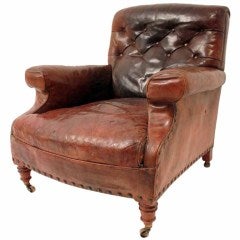 Late 19th Century Leather Gentleman's Club Chair