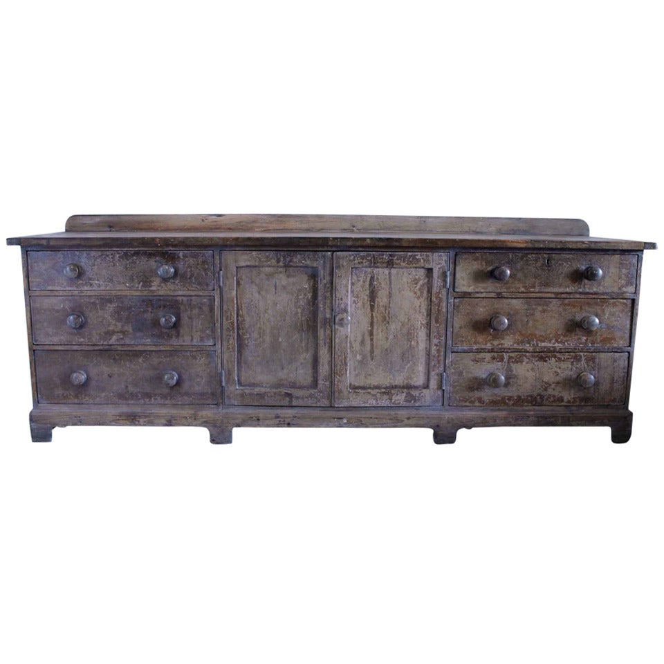 A Large 19th Century Country House Dresser Base