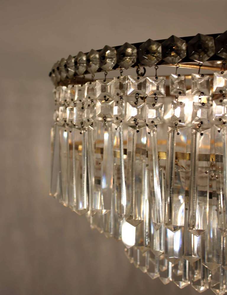 Mid-20th Century A Large 1960s Christoph Palme Chandelier For Sale