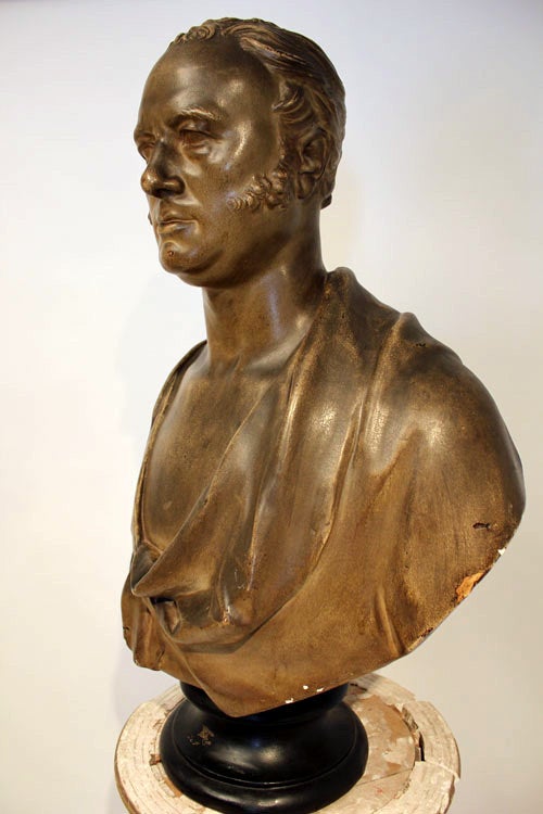 19th century plaster bust by William Behnes (1795 – 3 January 1864).  Behnes was appointed 'Sculptor in Ordinary' to Queen Victoria.