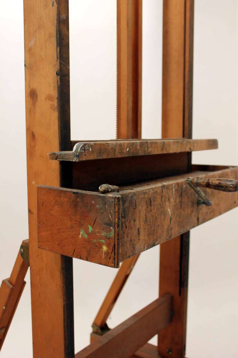 20th Century A Large Artist Easel