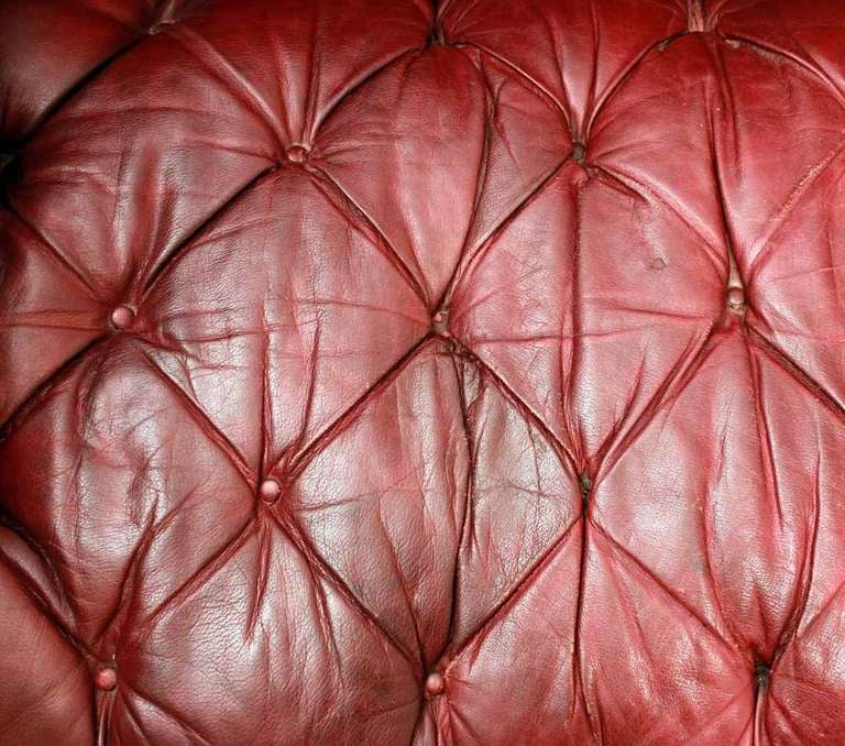 A Large Country House Red Moroccan Chesterfield Sofa At 1stDibs