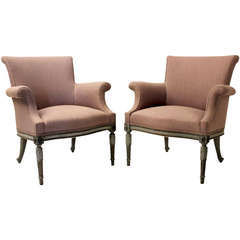 Antique Pair of 19th Century French Armchairs