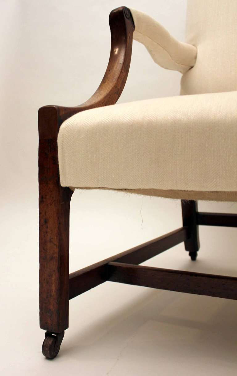 18th Century Gainsborough Library Chair For Sale 3